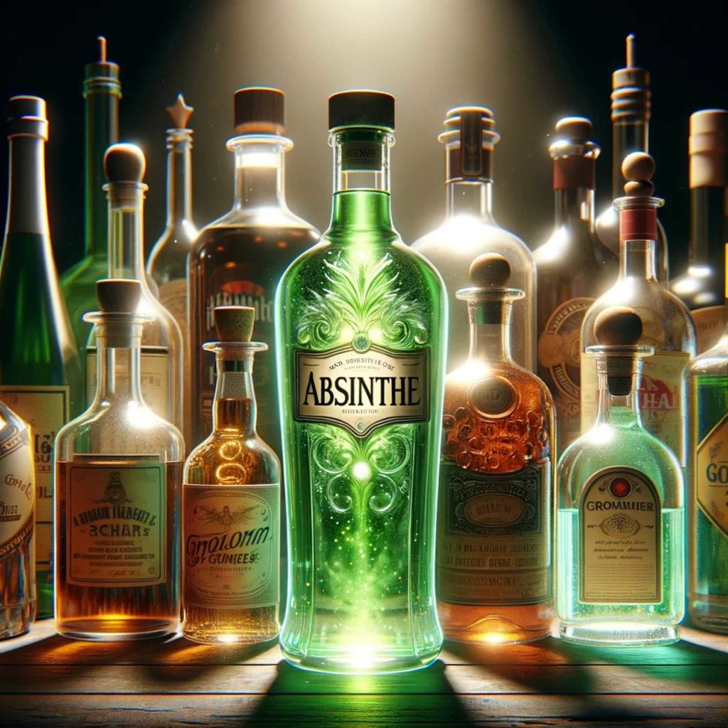 Absinth und andere Alkohole